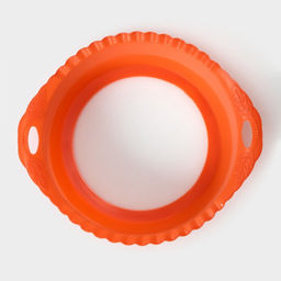 Цена за 2 шт. Сито для просеивания, пластик, 25×22×7 см, оранжевое