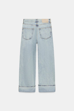 JEANS ZW COLLECTION BAGGY TIRO MEDIO / Azul claro - Zara фото 6