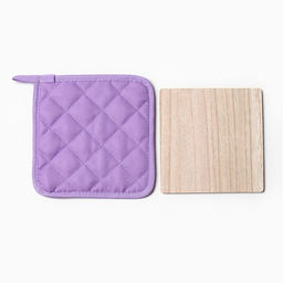 Цена за 2 шт. Набор кухонный Доляна. Волшебства: подставка 15?15 см, прихватка 17?17 см