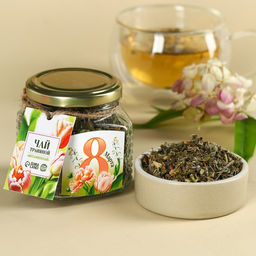 Чай травяной в стеклянной банке 8 Марта, 25 г