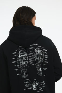 Sudadera con capucha y estampado Loose Fit - H&m фото 4