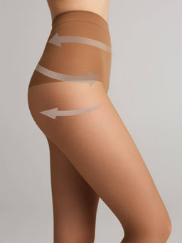 Колготки корректирующие CONTE Slimfit 20 Колготки с широким моделирующим поясом Lycra® bronz