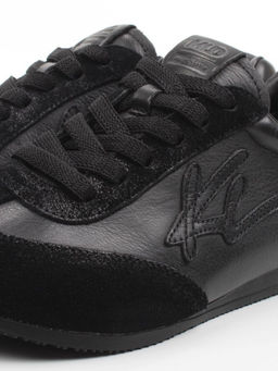 03-A885-1 BLACK Кроссовки женские (натуральная кожа, натуральная замша)