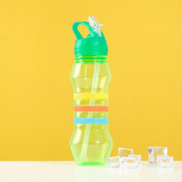 Фляжка-бутылка Три полоски, 750 мл, зелёная