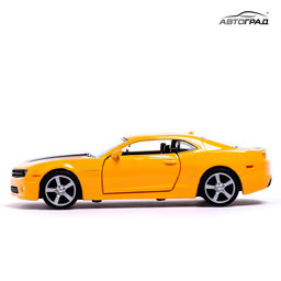 Машина металлическая CHEVROLET CAMARO, 1:32, открываются двери, инерция, цвет жёлтый