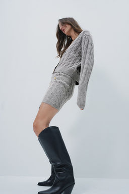 Minifalda en punto trenzado - H&m фото 5
