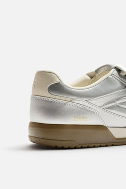 METALLIC PADDED TRAINERS - Zara фото 5