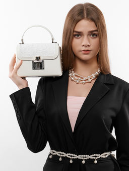 LACCOMA сумка F2100-белый натуральная кожа фото 2