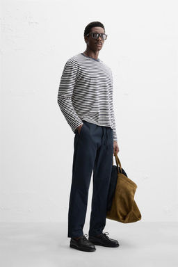 REGULAR FIT JOGGER WAIST TROUSERS - Zara фото 14