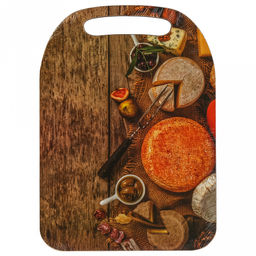 Доска разделочная деревянная "Сыры Франции" 29х21х0,6см (Россия)