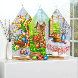 Набор полотенец из рогожки "Околица" 45*60/3 шт. - 45*60 Полотенца из рогожки