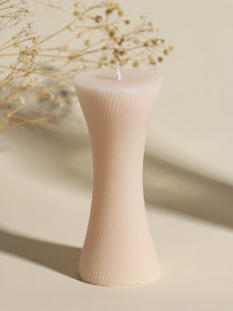 Свеча интерьерная "Талия" нежно-розовая 5,8х5,8х13,2 см