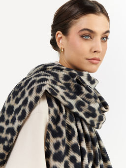 Большой, мягкий, тонкий и очень нежный двусторонний палантин с рисунком - Tantino фото 7