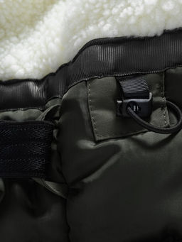 Парка зимняя подростковая для мальчика с капюшоном цвета хаки 9533Kh - Valianly фото 18