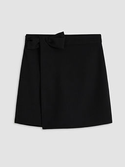 K?z ?ocuk Fiyonk Detayl? ?ort Etek