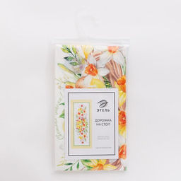 Дорожка на стол Этель Цыплята 30х70 см, 100% хлопок, саржа 190 гр/м2  фото 4