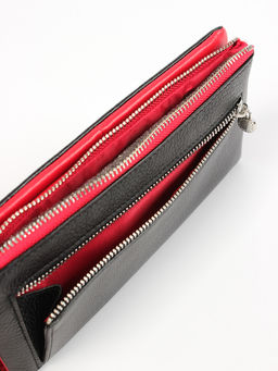 LACCOMA кошелек LA-1089-черный-красный натуральная кожа