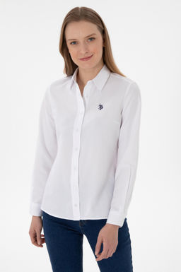 Kad_n Beyaz Uzun Kollu Basic G_mlek Sepette S_rpriz _ndirim - U.s. polo assn фото 2