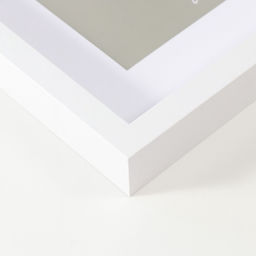 Фоторамка для фото 30×40 см Valerie, МДФ, с паспарту 21×30 см, белый, (пластиковый экран)