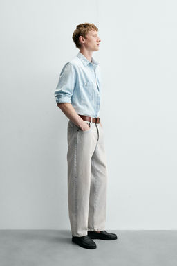 CAMISA REGULAR FIT DENIM / Azul - Zara фото 4