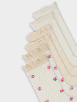 Носки женские Mark Formelle набор 3 пары молочный  фото 8