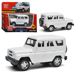 Машина металл UAZ Хантер длина 10,5 см, инерция, белый
