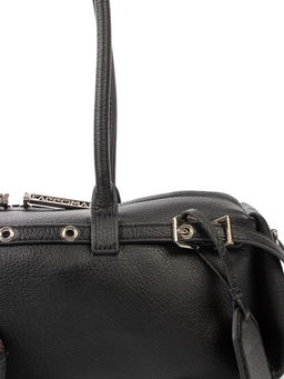 LACCOMA сумка L1017f-черный натуральная замша, натуральная кожа хлопок фото 4