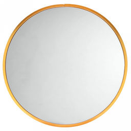 Зеркало настенное, интерьерное д100см, алюминиевая рама ширина 2,7см, цвет - золото (Китай)