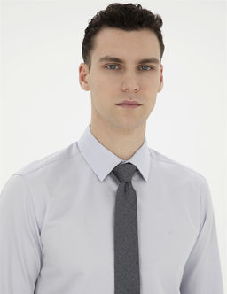 Gri Slim Fit Uzun Kollu Basic G_mlek - Pierre cardin фото 2