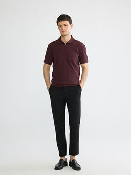 Polo Yaka Fitilli Erkek Triko Ti??rt