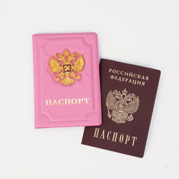 Цена за 10 шт. Обложка для паспорта, цвет розовый - Simaland фото 5