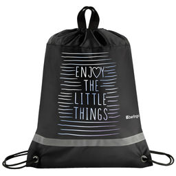 Сумка для обуви Berlingo "Enjoy the little things" 46*36см (SB-BP-1215) светоотражающая лента