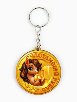 Цена за 6 шт. Брелок новогодний, МИКС