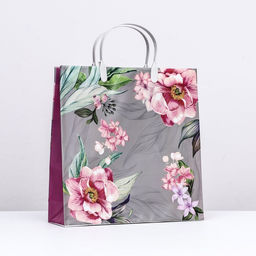 Цена за 5 шт. Пакет Цветочная сказка, мягкий пластик, 30 х 29 х 9 см, 140 мкм