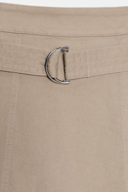 BELTED CARGO MIDI SKIRT - Zara фото 7