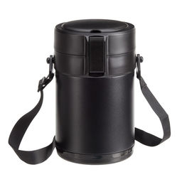 Термос для еды, 2.3 л, сохраняет тепло до 12 ч, нержавеющая сталь, пластик, чёрный