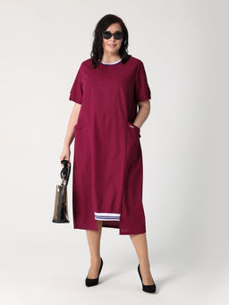 25205 Платье т.фуксия