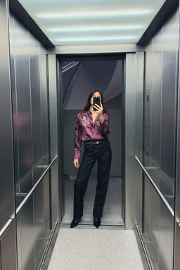 Z1975 HIGH-WAIST STRAIGHT-LEG DENIM JEANS - Zara фото 22