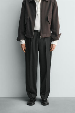 PLEATED STRAIGHT-LEG TROUSERS - Zara фото 2