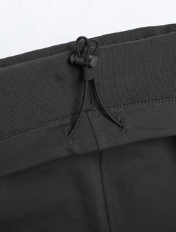 Брюки прямые на резинке из футера двухнитки с эластаном с затяжкой по низу - Vilatte фото 2