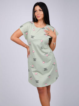 Туника "Душечка" оливка, трикотаж