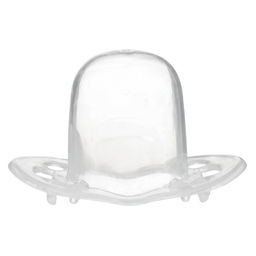 Соска - пустышка силиконовая ортодонтическая M&B «Слоник», от 0 мес., с колпачком, черный