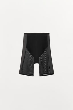 SHORTS CICLISTA MESH CON POLIAMIDA / Negro - Zara фото 6