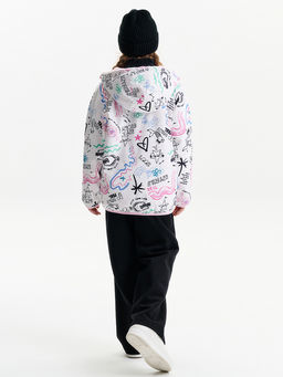 GZIM3389 Двусторонняя ветровка для девочек