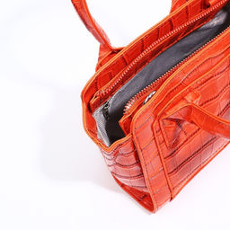 Сумка-тоут на молнии, цвет оранжевый - Simaland фото 9
