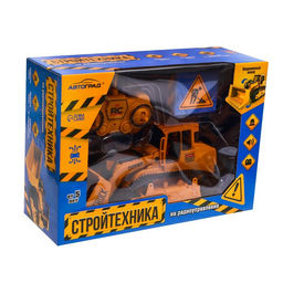 Бульдозер радиоуправляемый Стройтехника, подвижный ковш, работает от аккумулятора - Автоград фото 7