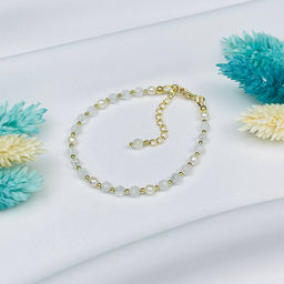 Браслет для Рака из Топаза,Лунного камня и Жемчуга - Радуга самоцветов фото 2