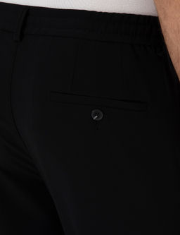 Siyah Slim Fit Beli Ba_c_kl_ Esnek Klasik Pantolon - Cacharel фото 6