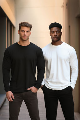 TRENDYOL MAN Gri-Indigo 2li Paket %100 Pamuklu Uzun Kol Regular/Normal Kesim Basic T-Shirt TMNAW24TS00001 - Trendyolmilla фото 34