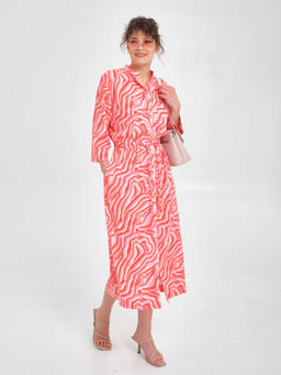 Платье из вискозы с принтом